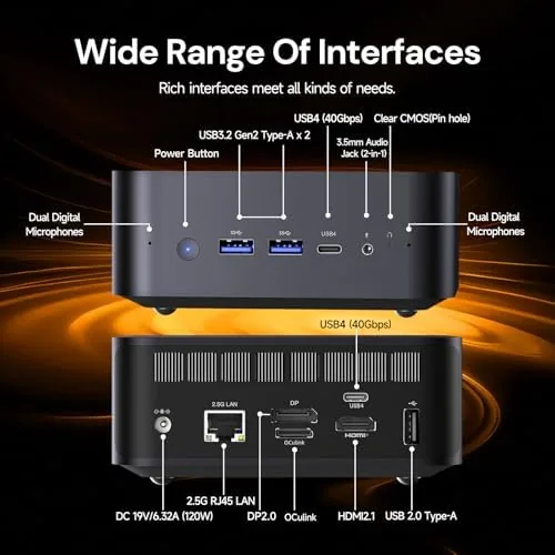 The Reatan X7 compared side by side with another mini PC