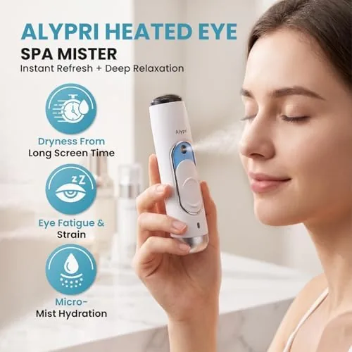 Close look at the Heated Eye Spa Mister, Dual Mode Nano Mist & 41°C build quality