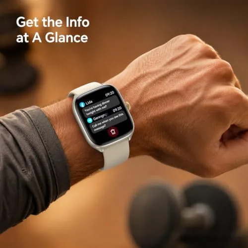 The Smart Watch for Women Men(3 Bands), 1.75" AMOLED, Compatible iPhone/Android in real use