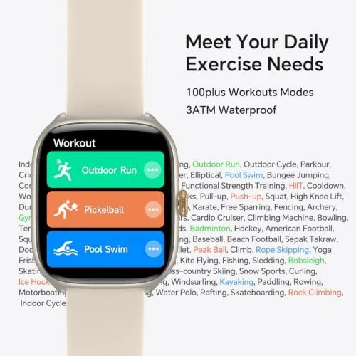 The Smart Watch for Women Men(3 Bands), 1.75" AMOLED, Compatible iPhone/Android compared in context