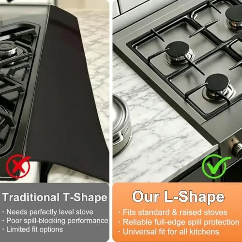 Rice grains sitting on top of the gap cover instead of falling behind the stove
