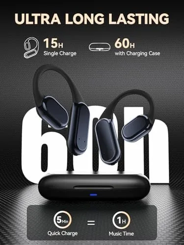 The DEMICEA True Wireless Bone Conduction Earphones, OWS Open Ear Headphones compared in context