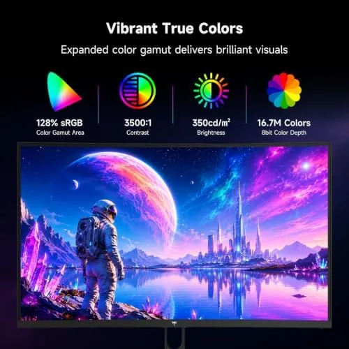 Detail shot of the KTC 32 Inch 280Hz 240Hz Curved Gaming Monitor, FHD PC features