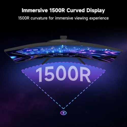 The KTC 32 Inch 280Hz 240Hz Curved Gaming Monitor, FHD PC in real use