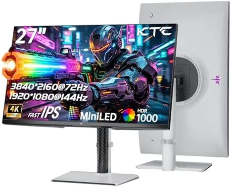 KTC 27 Inch 4K QD-Mini LED White Gaming Monitor Dual Mode M27U6 | UHD Review: Tested and Rated