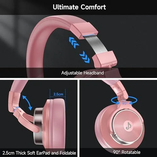 Detail shot of the Wired Headphones, Over Ear Headphones for Studio Monitor & Mixing features