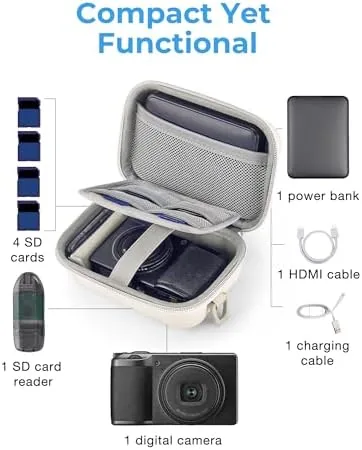 The BAGSMART Digital Camera Case, Small Camera Bag with 2 Carrying in real use