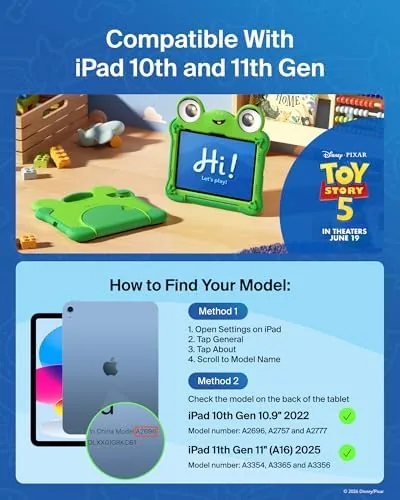 Close look at the Belkin Disney Pixar Toy Story 5 Lilypad iPad A16 Kids build quality