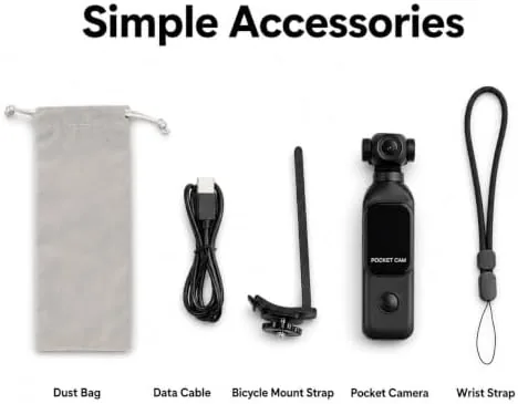 Another view of the JETO 1080P Vlogging Camera with Rotating Lens, WiFi App Control
