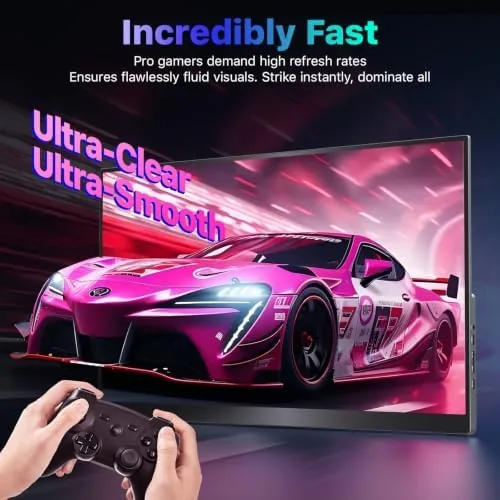 Another view of the VisionOwl Portable Monitor 19 Inch 4K UHD 144Hz 560 nits