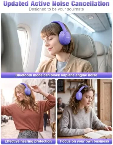 The RUNOLIM Active Noise Cancelling Headphones, Wireless Bluetooth Over Ear | compared in context