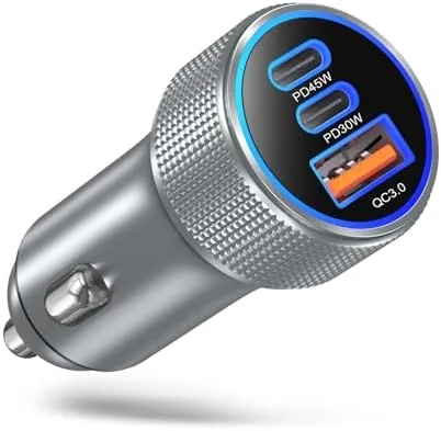 93W 3-Port PD USB C Fast Car Charger Cigarette Lighter Adapter | Dual USB-C Review: Tested and Rated