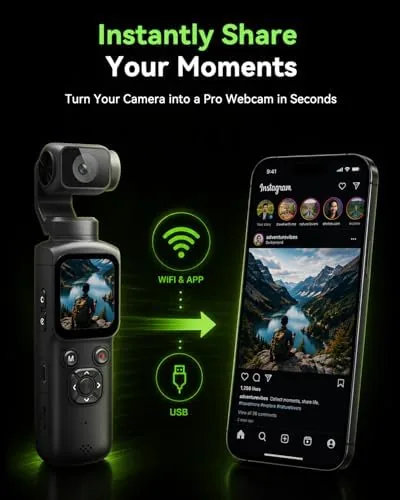Another view of the 4K Vlogging Camera for Beginners, PDAF Autofocus, AI Face Tracking