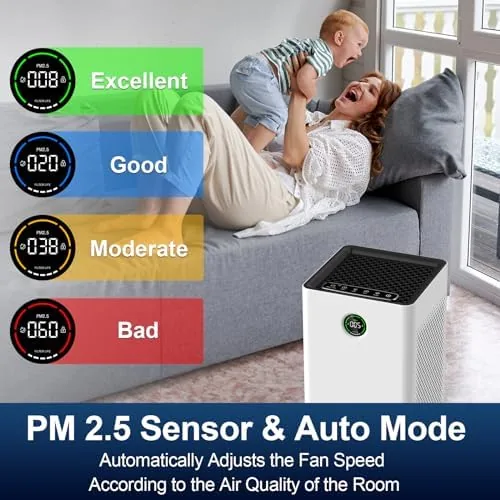 The Air Purifiers for Home Large Room up to 1190 ft² compared in context