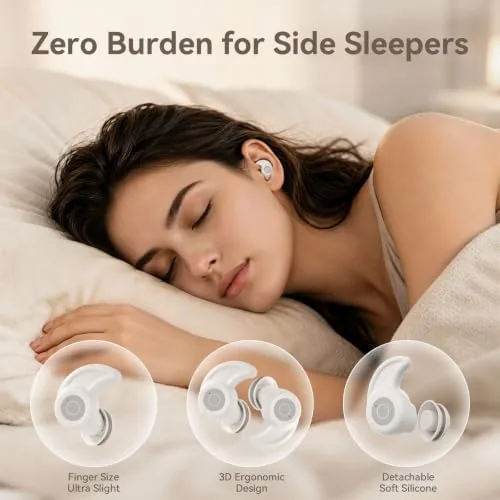 The OHAYO A10 Sleep Earbuds, Noise Isolation with 72H Playtime, Ultra-Thin compared in context