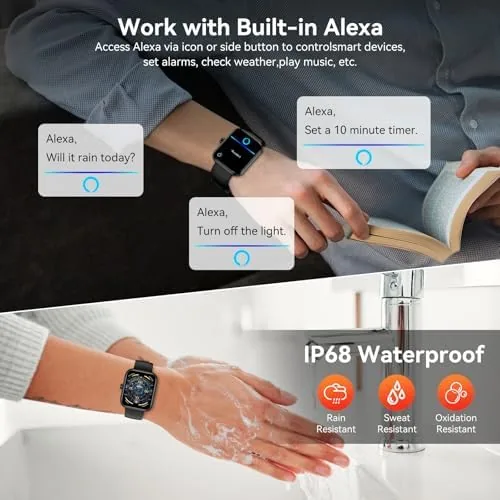 The smart watch beside a flagship watch and a fitness band