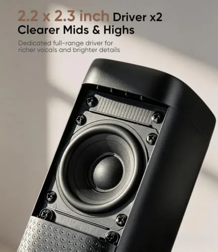 Close look at the Saiyin 11.7" Sound Bar with Subwoofer, Deep Bass, Bluetooth/AUX/Optical | build quality