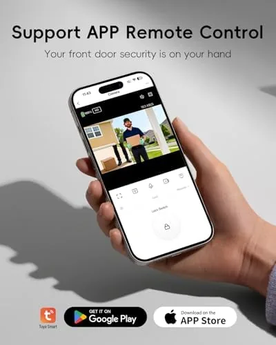 The WiFi Dual Cameras Video Doorbell with Monitor, Wireless Video Intercom in real use