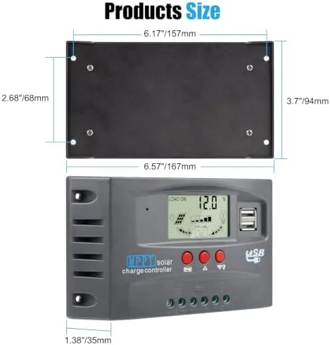 Close look at the 60A MPPT Solar Panel Charging Controller, 12V/24V Auto Solar Battery build quality