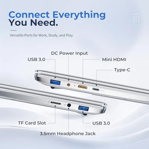 Another view of the 2026 Flagship 15.6" Business Laptop Computer, 16GB RAM 512GB SSD