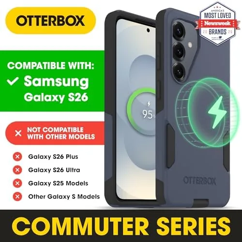 Close look at the OtterBox Samsung Galaxy S26 - Commuter Series Case - Coronet build quality