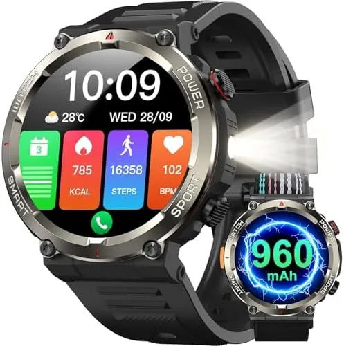 Overview of the Military Tactical Smart Watches for Men, 1.45" Smart Watch for