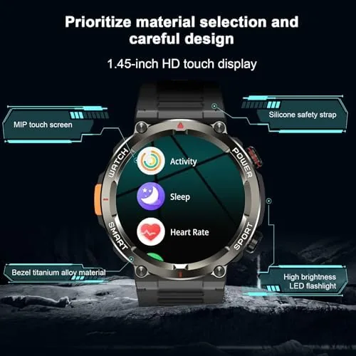Testing the Military Tactical Smart Watches for Men, 1.45" Smart Watch for over two weeks