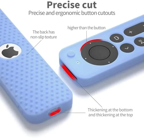 The Hi Color Silicone Cover Compatible with Apple TV Siri Remote compared in context