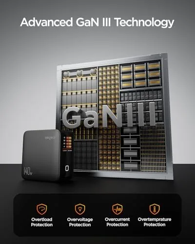 The 140W GaN USB C Charger Block, 4-Port PD3.1 Fast Wall compared in context