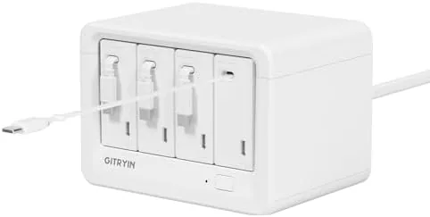 Overview of the 12-in-1 Desktop Charging Station, 260W USB Retractable GaN Charger |