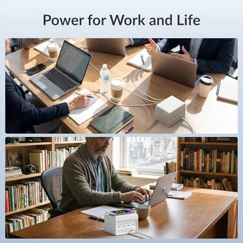 The 12-in-1 Desktop Charging Station, 260W USB Retractable GaN Charger | compared in context