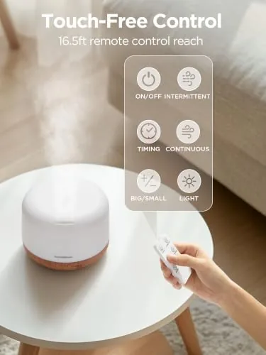 The InnoGear 500ml Aromatherapy Diffuser for Home 6 Essential Oils Gift in real use