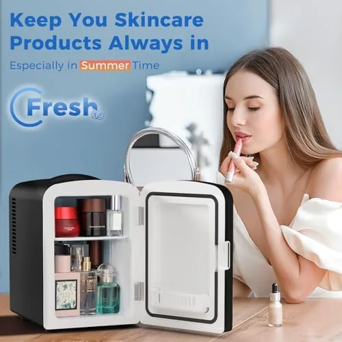 Another view of the Antarctic Star 4L/6 Can Portable Compact Refrigerator for Bedroom,Car,Office &
