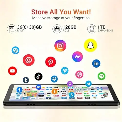 The URAO Tablet,10.1" Android 16 Tablet Octa-core 36GB+128GB Dual Camera | in real use