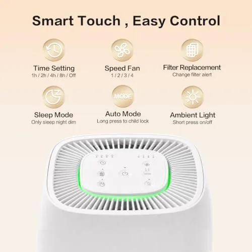The Air Purifiers for Home Bedroom Desktop Quiet Small Air Cleaner compared in context