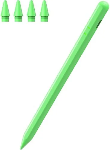 Pencil for iPad A16/11/10/9/8/7/6th, Stylus Pen for iPad 2018-2026, Green | Palm Rejection, Tilt Review: Tested and Rated