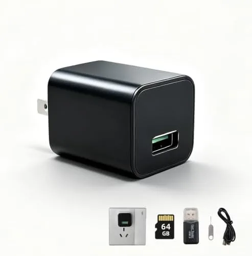HD 1080P USB Charger Hidden Camera, 64GB Spy Nanny Cam (No WiFi) | Plug Review: Tested and Rated