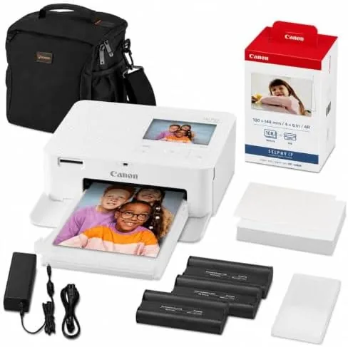 Canon SELPHY CP1500 Wireless Printer with KP-108IN Ink, Paper & Bag (White) | Complete Review: Tested and Rated
