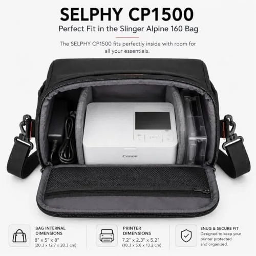 Another view of the Canon SELPHY CP1500 Wireless Printer with KP-108IN Ink, Paper &