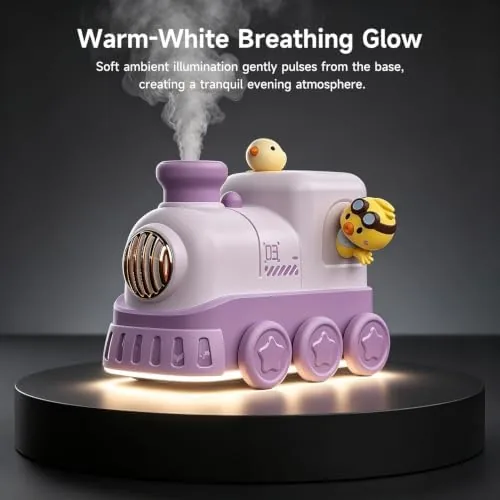 The JOSTART Cute Train Humidifier, 300ml Portable USB Desktop, (Soft Purple) compared in context
