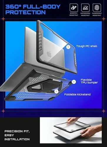 The SUPCASE for MacBook Neo 13 Inch Case with Stand 2026 in real use
