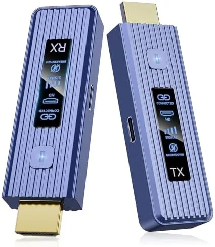 Overview of the 𝐏𝐫𝐨-𝐆𝐫𝐚𝐝𝐞 Wireless HDMI Transmitter and Receiver, 360FT/110M Stable Transmission, 4K