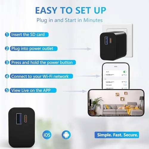 Testing the Hidden Camera Charger 1080P Nanny Cam | Wall Charger with over two weeks