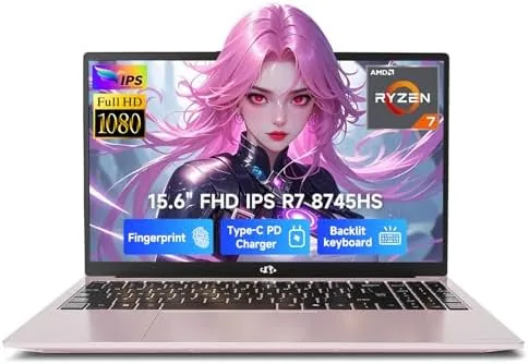 Overview of the NIMO 15.6 Light Gaming-Creator-Laptop, 8-Core AMD R7-8745HS 16GB RAM 1TB