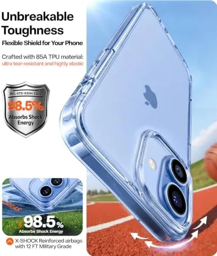 The TORRAS case protecting an iPhone after a drop test
