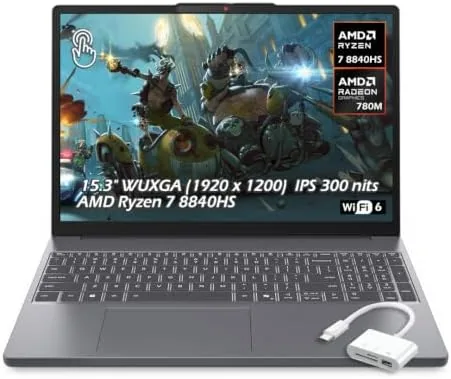 The Lenovo IdeaPad Slim 3 15.3" 2K Touchscreen Laptop, AMD Ryzen compared in context
