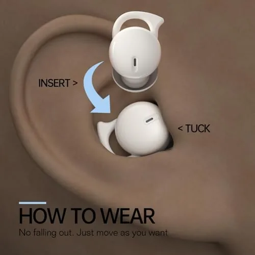 Testing the Invisible Sleep Headphones, Mini Sleep Earbuds for Side Sleepers (White) over two weeks