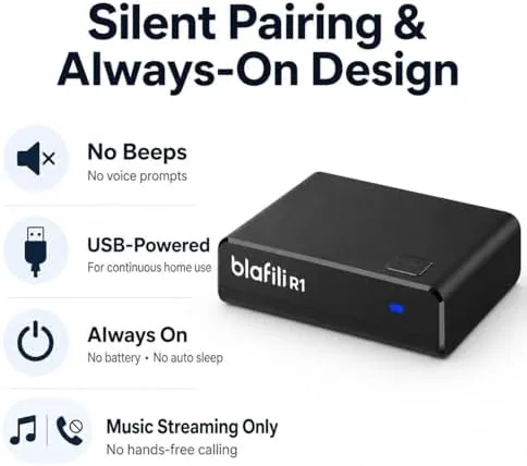 Close look at the R1 Bluetooth Receiver for Home Stereo with RCA Line Out build quality