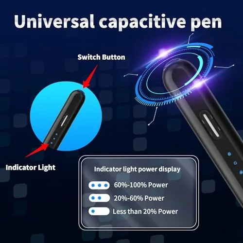 The Stylus Pen Android for Samsung Galaxy Tab A11+/A11/A9/A9Plus/A8/A8plus/A7/A7lite Push-Button Switch in real use