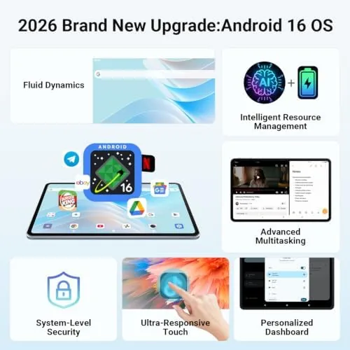 The Tablet 12 Inch, Android 16 Tablet, 2K IPS, 30GB RAM in real use